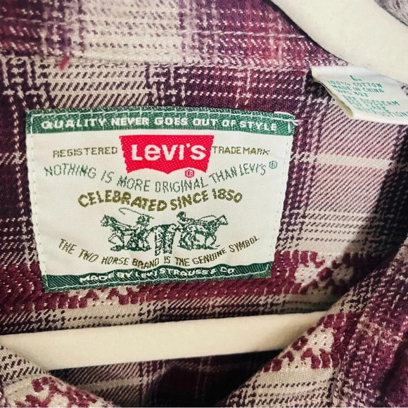 Levi's Jeanswear Vintage Oversized Button Front Shirt Jacket Western Workwear - Picture 6 of 12